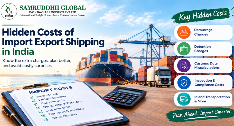 Hidden Cost of Import Export Shipping In India