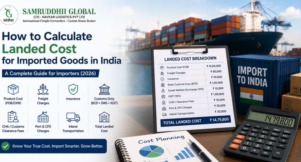 How to Calculate Landed Cost for Imported Goods in India (2026): Complete Guide